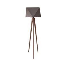 Stojacia lampa BAKARO 1xE27/60W/230V dub šedá