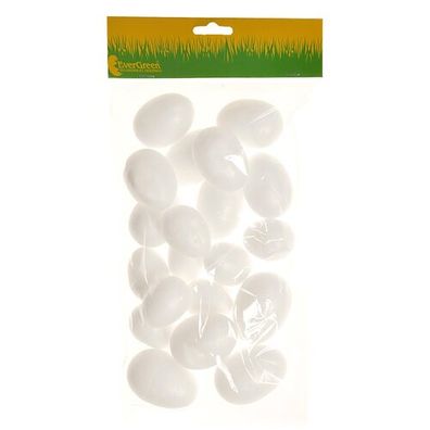 Súprava polystyrénových vajíčok, v. 4-6 cm, 20 ks v balení