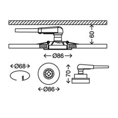 Briloner 7220-032-SADA 3x LED Kúpeľňové podhľadové svietidlo FIT 1xGU10/5W/230V