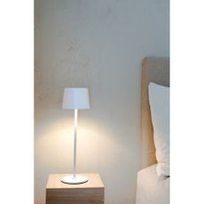 Biela LED stolová lampa (výška 38 cm) Fiore – Markslöjd
