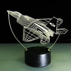 3Dmix 3DL-BSC011 – 3D LED nočná lampa - Stíhačka