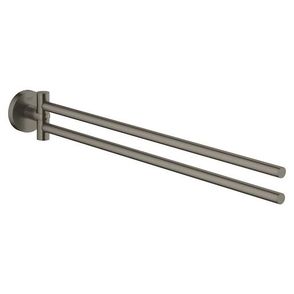 Držiak uterákov Grohe Essentials kartáčovaný Hard Graphite G40371AL1