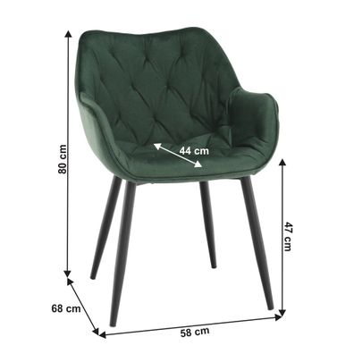 KONDELA Fedris dizajnové kreslo zelená (Velvet)