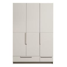 Krémovobiela modulárna skriňa z borovicového dreva 142x215 cm Pure – WOOOD