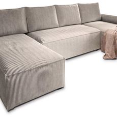Béžová sedacia súprava do U SMART COSARO 295x140 cm