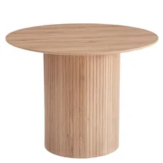 Jedálenský stôl, dub, priemer 100 cm, PAOLO
