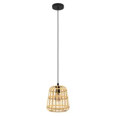 Eglo 390152 - Luster na lanku MONTEZUELO 1xE27/40W/230V pr. 24 cm bambus