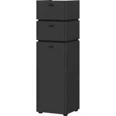 Antracitovosivá vysoká kúpeľňová skrinka 34x117 cm Modesto – Germania