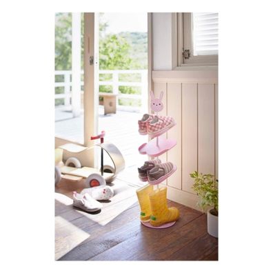 Detský ružový stojan na topánky YAMAZAKI Kid´s Shoe Rack