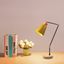 Lampa v čiernej a žltej farbe s kovovým tienidlom (výška 52 cm) Manavgat – Opviq lights
