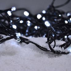 Solight 1V06-W-1 - LED Vianočná reťaz 200xLED/8 funkcií 15m IP44 studená biela