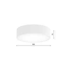 Stropné svietidlo so senzorom CLEO 2xE27/24W/230V pr. 30 cm biela