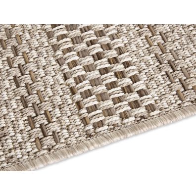 ELLE Decoration , Kusový koberec Brave 103612 Natural Brown z kolekcie Elle – na von aj na doma, 120x170, béžová, chodba / predsieň