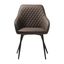 Hnedá jedálenská stolička z imitácie kože Milton – Unique Furniture