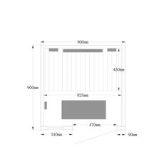 Infračervená kabína REDSUN DELUXE S - 90 x 90 cm pre 1 osobu