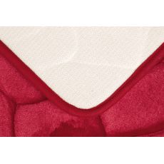 BO-MA , Protišmyková kúpeľňová predložka 3D 0133 Red, 50x40, červená, kúpeľňa