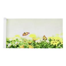 Žlto-zelená plastová balkónová zástena 500x85 cm Butterfly - Maximex