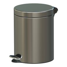Nášľapný odpadkový kôš, 5 L, nerez matný