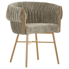 Ambia Home STOLIČKA S PODRÚČKAMI, ženilka, taupe