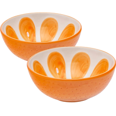 Altom Súprava keramických misek Tropicana pomeranč 12,5 cm, 2 ks