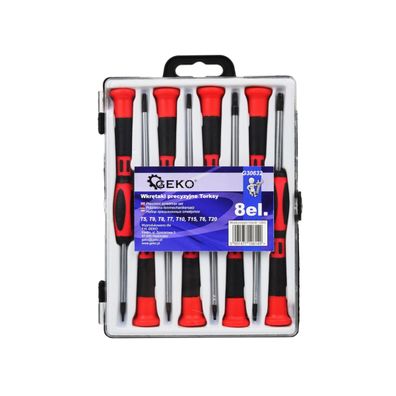 GEKO Sada skrutkovačov torx - 8ks