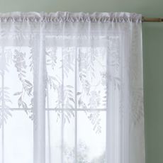 Biela záclona 140x122 cm Wisteria Floral – Catherine Lansfield