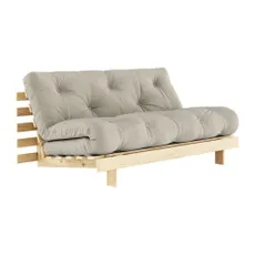 Béžová ľanová rozkladacia pohovka 160 cm Roots - Karup Design
