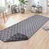 NORTHRUGS - Hanse Home koberce Kusový koberec Twin-Wendeteppiche 105456 Night Silver – na von aj na doma - 80x250 cm