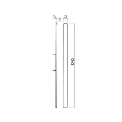 Redo 90431 - LED Vonkajšie nástenné svietidlo REFLEXA LED/20W/230V 3000K IP54 antracit
