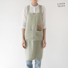 Ľanová zástera Crossback - Linen Tales