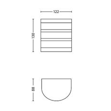 Philips 17314/47/16 - LED vonkajšie osvetlenie CALGARY 1xLED/3W/230V IP44