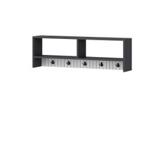 Nástenný vešiak Sarandon Anthracite White