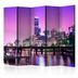 Paraván Purple Melbourne Dekorhome 135x172 cm (3-dielny)