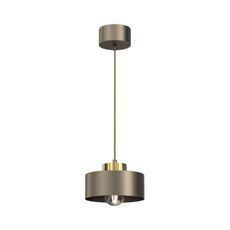 Luster na lanku MARTI 1xE27/15W/230V mosadz/zlatá