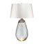 Elstead LENA-TL-L-SMOKE-OWSS - LED Stolná lampa LENA 1xE27/40W/230V 74 cm biela
