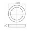LED Stropné svietidlo FENIX LED/18W/230V 3800K pr. 22,5 cm