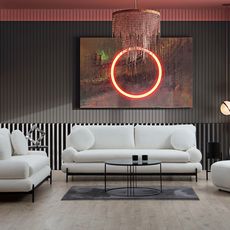 Elegantná dvojmiestna pohovka Livorno - biela