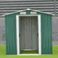 Plechový záhradný domček na náradie, zelená/biela, 2x1,3x1,8 m, HAMAL TYP 1