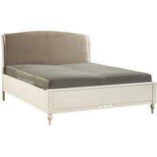 TARANKO Florencja FL-2 140 posteľový rám vanilka / svetlohnedá (Velvet-B1 106)