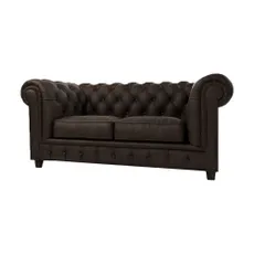 Tmavohnedá zamatová pohovka 178 cm Cambridge - Ropez