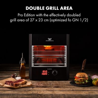 Klarstein Steakreaktor Pro, vysokoteplotný interiérový gril, vyrobený v Nemecku