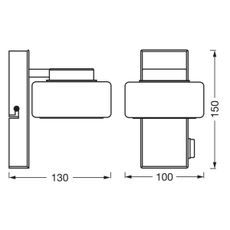 Ledvance - LED Kúpeľňové nástenné svietidlo ORBIS FLAME LED/5,5W/230V IP44 biela