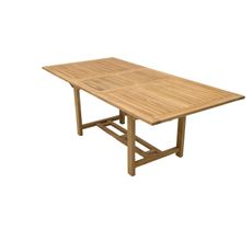 Deokork Záhradný obdĺžnikový stôl MONTANA 160/210 x 90 cm (teak)