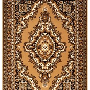 Alfa Carpets  Behúň na mieru TEHERAN T-102 beige - šíre 120 cm