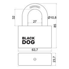 RV.BLACKDOG.60 visiaci zámok