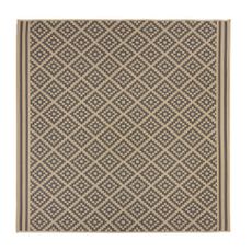 Flair Rugs koberce Kusový koberec Florence Alfresco Moretti Beige/Anthracite štvorec – na von aj na doma - 200x200 cm