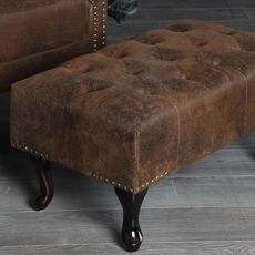 Taburetka Chesterfield Vintage