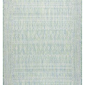 Dywany Łuszczów Kusový koberec Sion Sisal Aztec 22184 green/blue/ecru – na von aj na doma - 200x290 cm