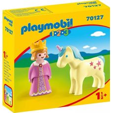 Playmobil 1.2.3 70127 Princezná s jednorožcom