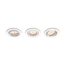 Philips myLiving - Zápustné LED svietidlo, priemer 9 cm, GU10, 3 ks, biela 915005418731